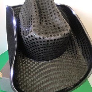 Flashing Blinky Lights Black Western Style Hat